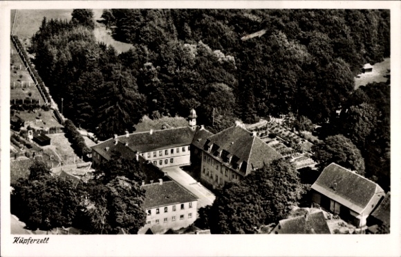 Postcard Kupferzell in Württemberg, aerial view of a building complex surrounded by trees and nature