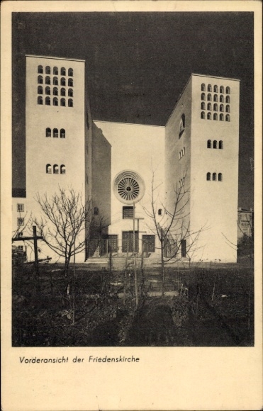 KP Vienna 10, widok na Friedenskirche, widok od przodu