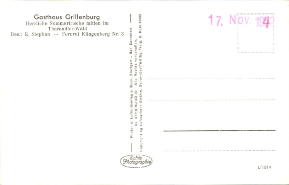 Postcard Grillenburg Tharandt Saxony, aerial photograph, Gasthaus Grillenburg