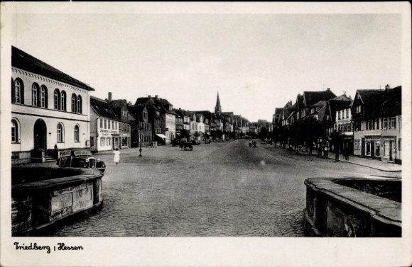 PC Friedberg in the Wetteraukreis Hesse, street section, square