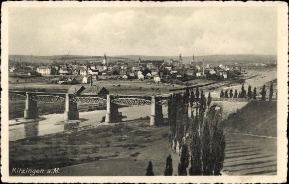 Postcard Kitzingen in Mainfranken Bavaria, general view
