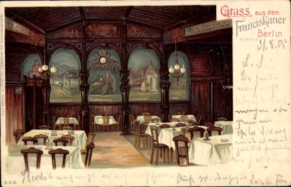 Litho Berlin Mitte, Franziskaner Restaurant, Bogen 2