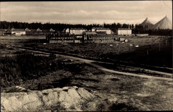 Postcard Schneckenstein Tannenbergsthal in Vogtland, holiday and school camp, Halden