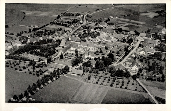 Ak Buxheim in Schwaben, Fliegeraufnahme