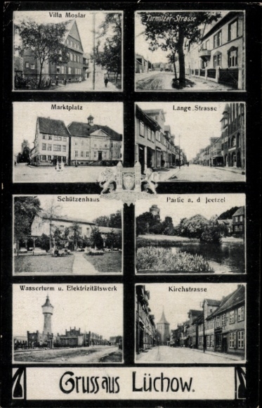 Postcard Lüchow in Wendland, Various buildings, Sights, Greetings from Lüchow