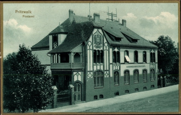 Postcard Pritzwalk in the Prignitz, Post