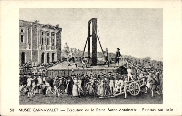 CPA Execution de la Reine Marie-Antoinette