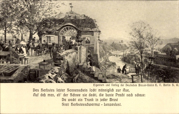 Kunstenaar Ak Diemer, Zeno, Dresden, Bier, Brouwersbond EV, Hygiënetentoonstelling 1911