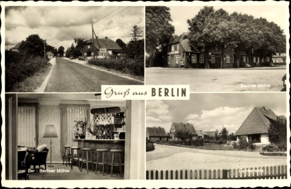 Postcard Berlin Seedorf in the district of Segeberg, Berliner Mühle, Bar, Lichterfelde