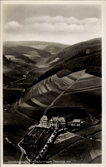 Ak Furtwangen im Schwarzwald, Fliegeraufnahme, Erholungsheim