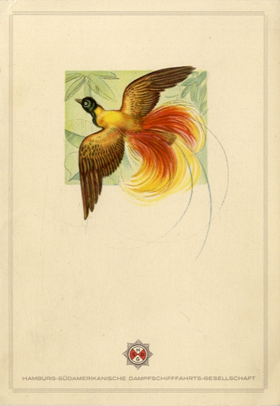 Menu card, steamer Monte Rosa, August 23, 1932, order of dishes
