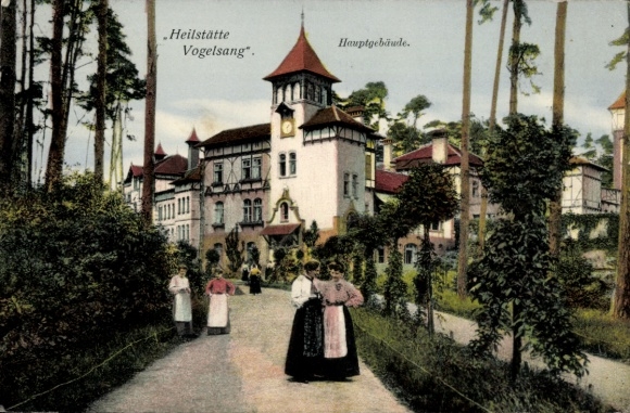 Postcard Schleiden in the Eifel, Ordensburg Vogelsang, main building of the Vogelsang sanatorium