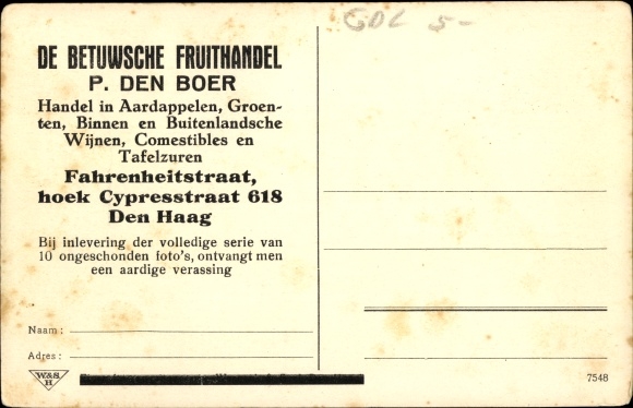 Postcard Borculo Berkelland Gelderland Netherlands, After the 1925 cyclone, destroyed houses