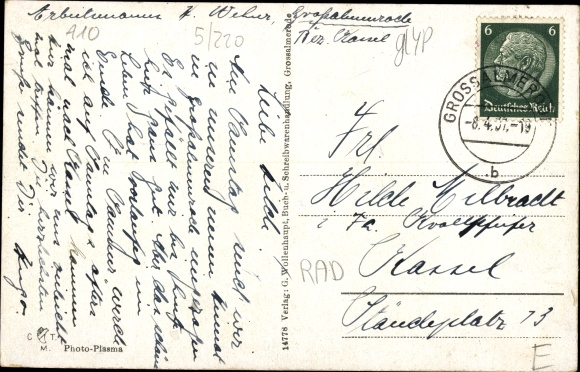 Ak Großalmerode in Hessen, Reichsarbeitsdienst