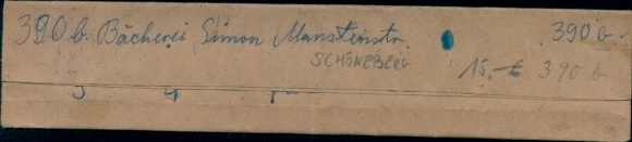 Kontaktabzug Fotos Berlin Schöneberg, Bäckerei Simon, Mansteinstraße, 3 Fotos ca. 4x2 cm