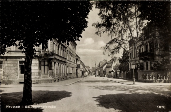 Postcard Neustadt in Sachsen, Bahnhofstraße