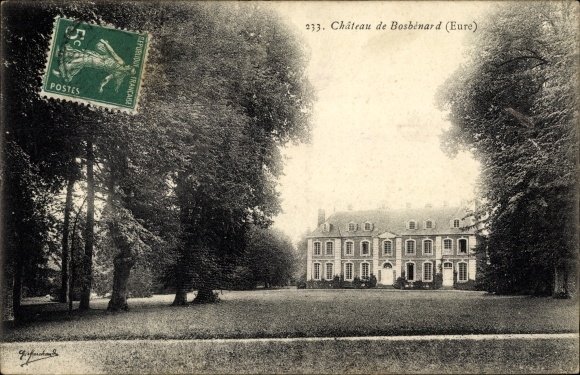 Postcard Bourgtheroulde Eure, Chateau de Bosbenard