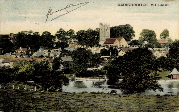 Ak Carisbrooke Isle of Wight England, Teilansicht