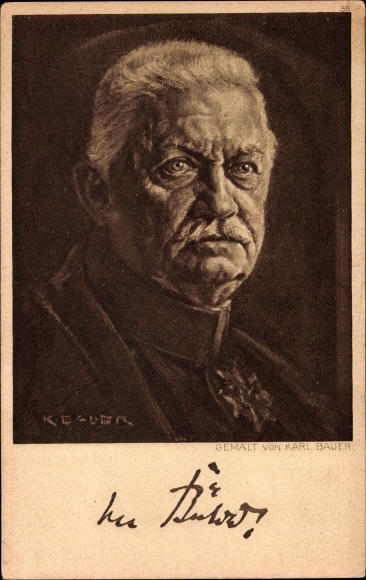 Artist PC Bauer, Karl, Generaloberst Karl von Bülow, portrait