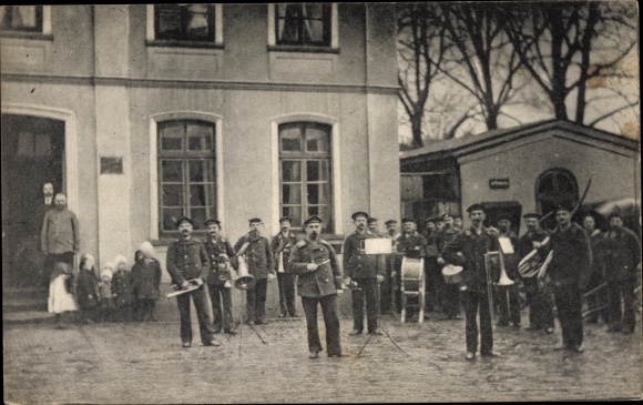 PC Stollhamm Butjadingen Wesermarsch, soldiers, music band, WWI