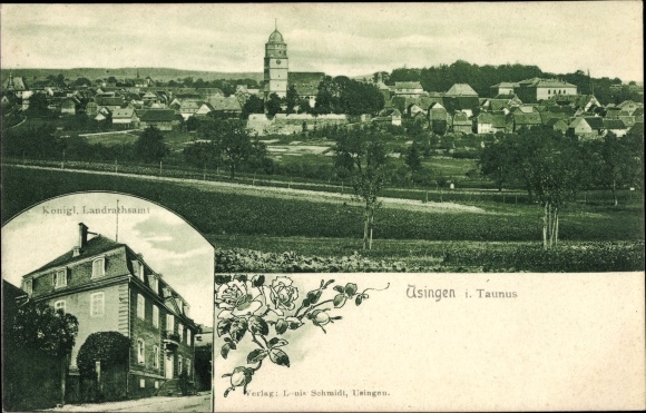 PC Usingen in the Taunus Hesse, Royal. District Office, general view