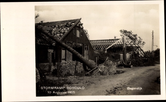PC Borculo Gelderland, Stormramp 10 Augustus 1925, Bagendijk