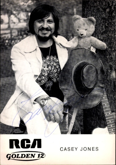 Photo singer Casey Jones, autograph