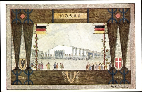 Artist PC Vienna, 10th German Singers&#39; Festival 1928, Singers&#39; Hall