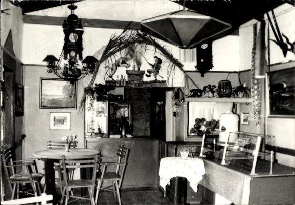 Ak Moritzdorf Ostseebad Sellin op Rügen, Restaurant Moritzburg, binnenaanzicht