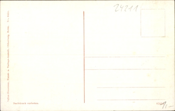 Postcard Preetz in Holstein, interior of the monastery church