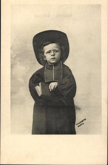 4 AK Little Boy as a Clergyman