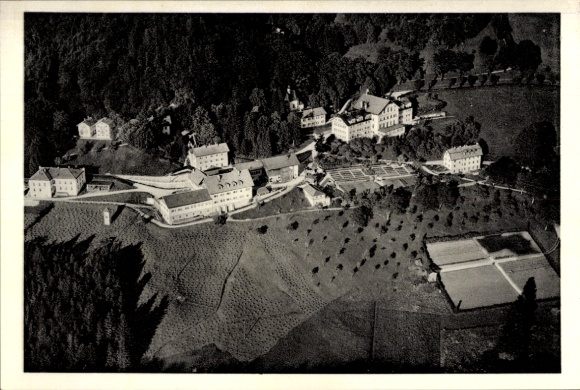 Ak Bad Adelholzen Siegsdorf in Opper-Beieren, luchtfoto