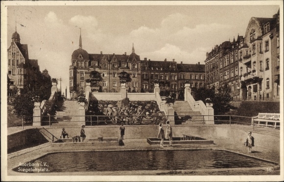 PC Auerbach im Vogtland Sachsen, Siegelohplatz, partial view