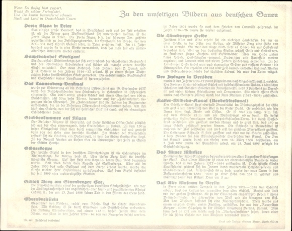 Timetable Sparkasse Herzogtum Gotha, Lutherstraße 2, pictures from German districts around 1930