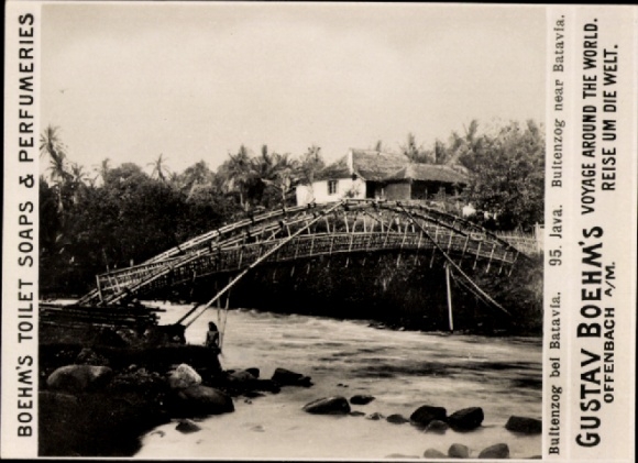 Photo Java Indonesia, Bultenzog near Batavia, advertising Boehm's Toilet Soap