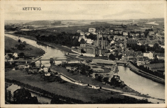 Ak Kettwig Essen im Ruhrgebiet, Panorama