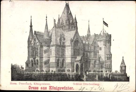 Ak Königswinter am Rhein, Schloss Drachenburg,  , Gruss aus Königswinter