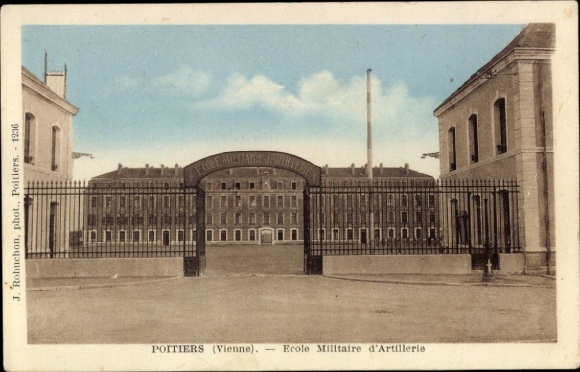 PC Poitiers Vienne, Ecole Militaire d'Artillerie, architecture, gate, sky blue