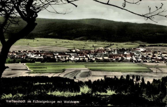 Postcard Weißenstadt in the Fichtelgebirge, Waldstein, Panorama