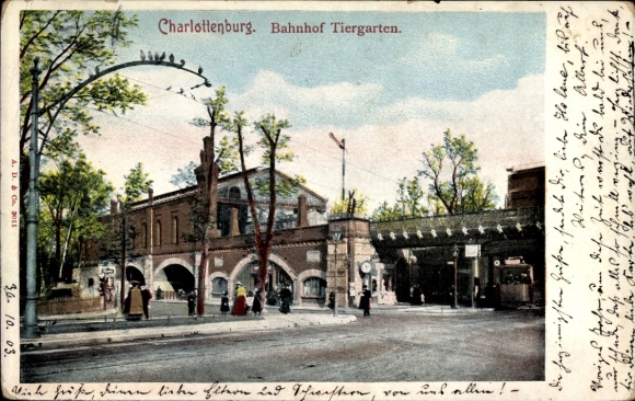 Postcard Berlin, Tiergarten Station