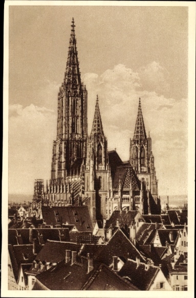Widokówka Ulm nad Dunajem, WHW Piękne Niemcy, Zdjęcie 95, Münster