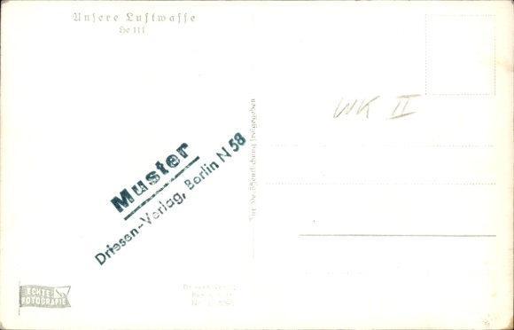 Wehrmacht Luftwaffe, WWII, Heinkel He 111