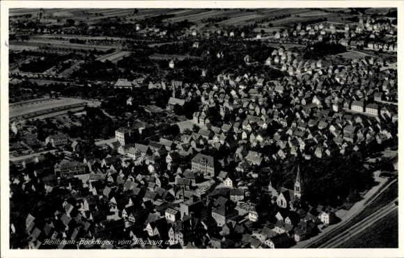 Postcard Böckingen Heilbronn am Neckar, aerial photograph