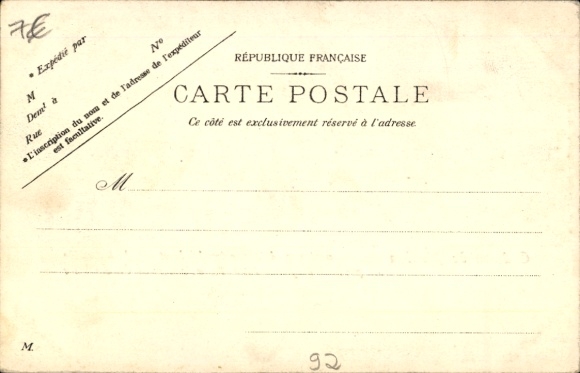 Postcard Meudon Hauts de Seine, Château de Observatorium, former imperial residence, war 1870-7