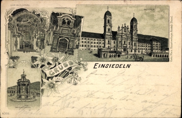 lito Einsiedeln Kanton Schwyz Szwajcaria, Klasztor Einsiedeln, Kaplica Łaski