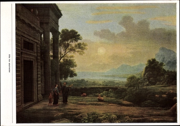 Collective picture The painting of the baroque, Claude Lorrain, morning landscape with the expulsion of Hagar