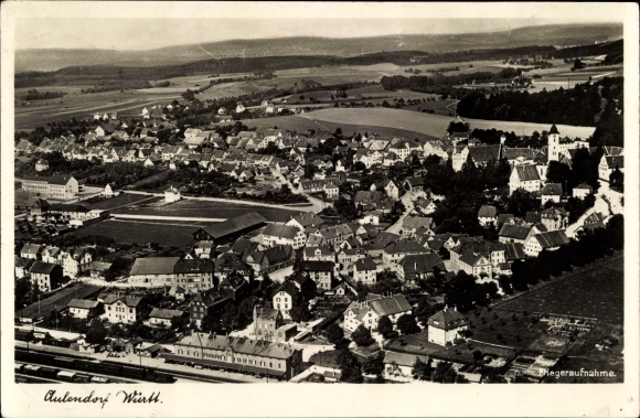 PC Aulendorf in Württemberg, aerial view