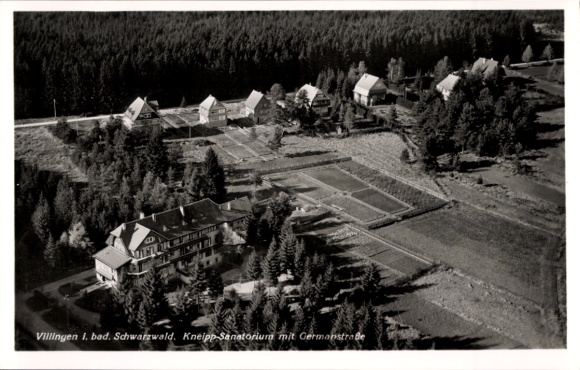 Ak Villingen Schwenningen in het Zwarte Woud Baden, luchtfoto