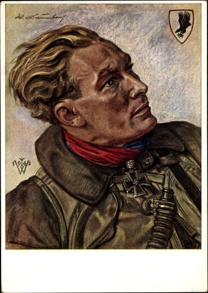 Artist PC Willrich, Wolfgang, Hauptmann Werner Baumbach, Luftwaffe, II. WW, VDA E 17