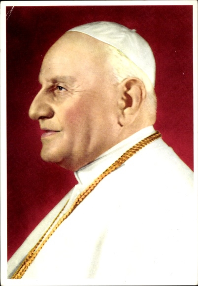 Postcard Pope John XXIII, Angelo Giuseppe Roncalli, portrait